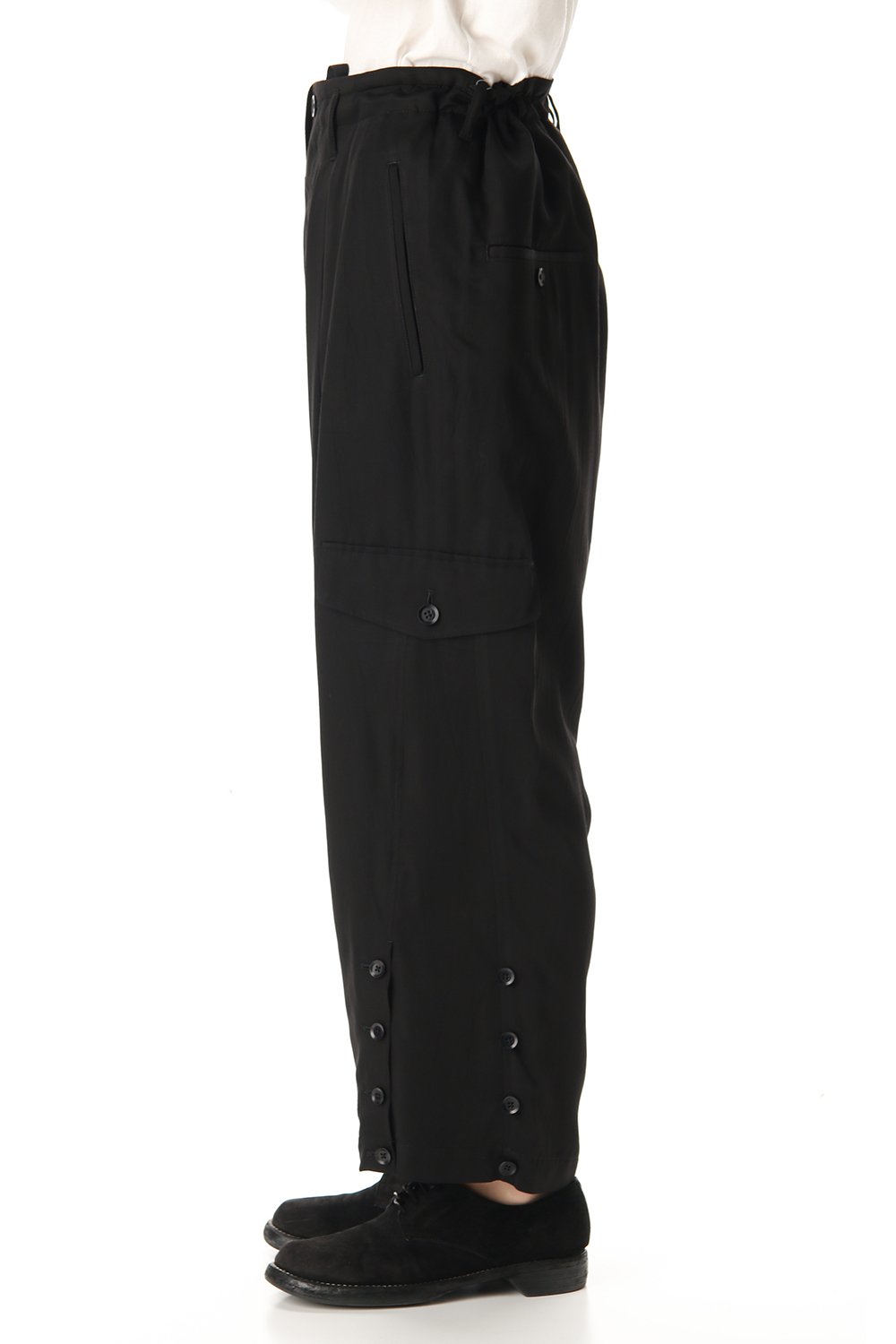 Cupro twill Adjusted pants
