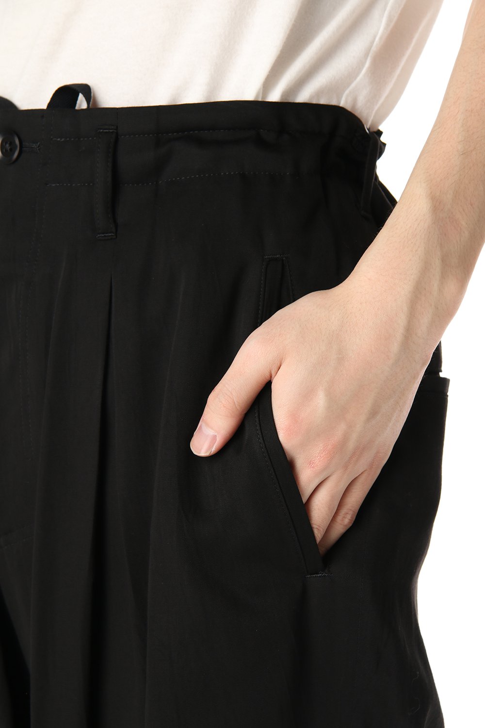 Cupro twill Adjusted pants