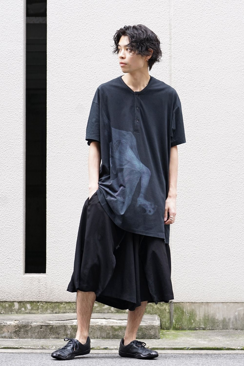 TA/Tuxedo Both sides zip Open HAKAMA pants