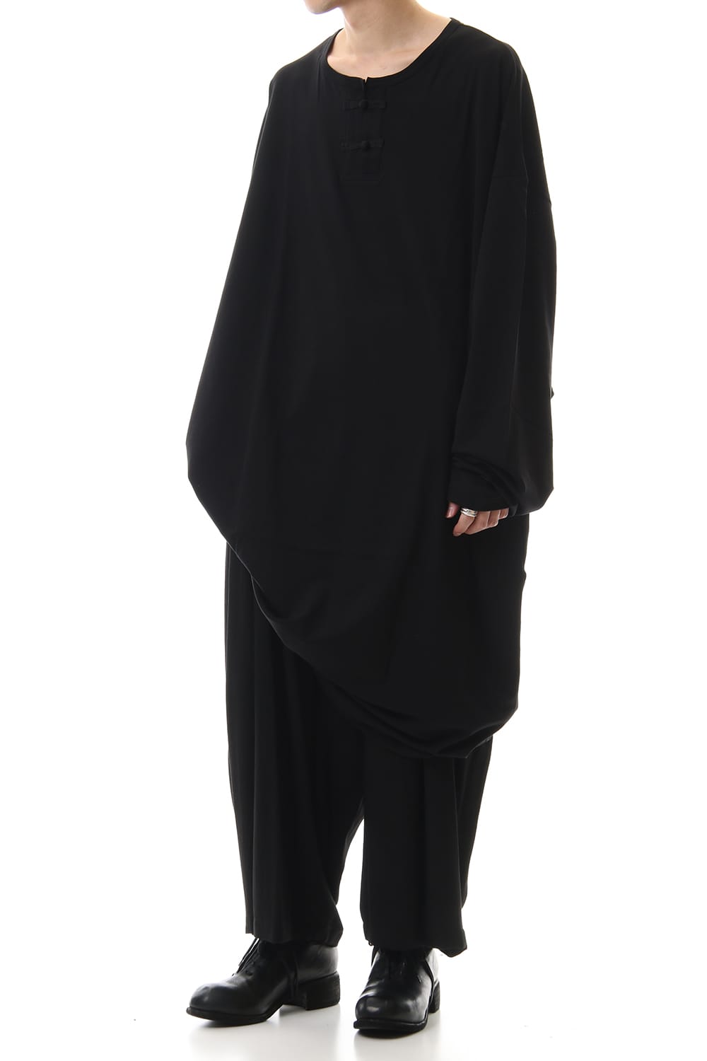 Hard twisted Rayon gabardine Sarouel pants