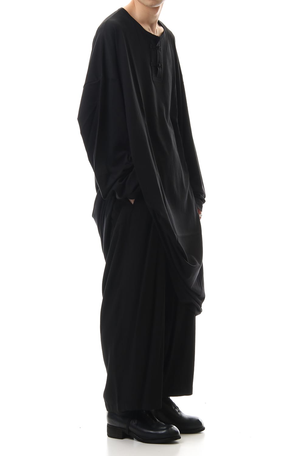 Hard twisted Rayon gabardine Sarouel pants