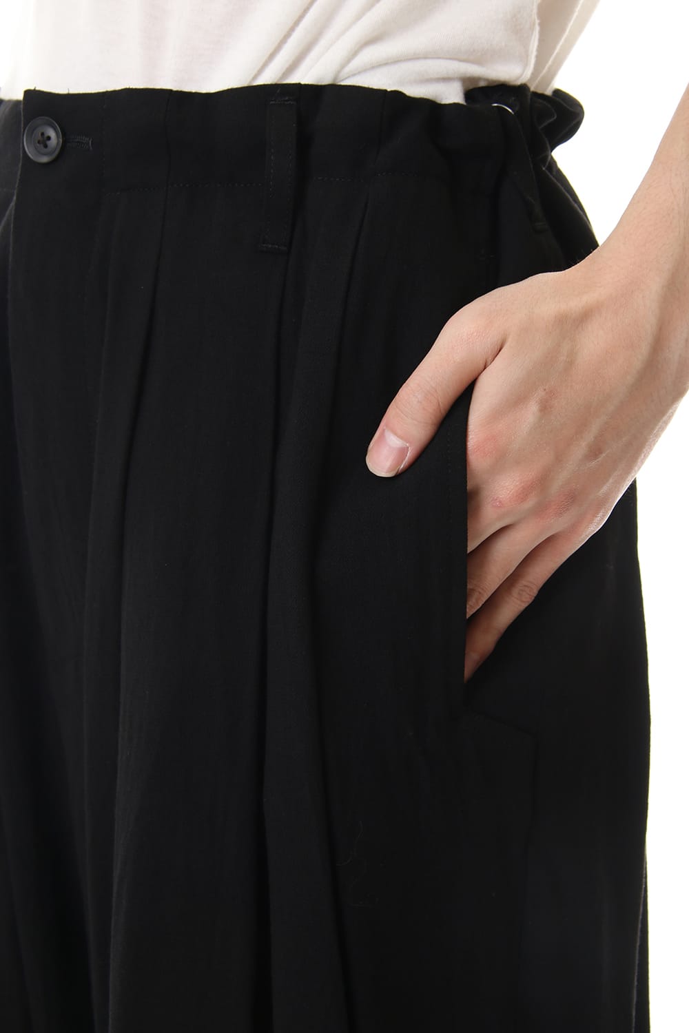 Hard twisted Rayon gabardine Sarouel pants