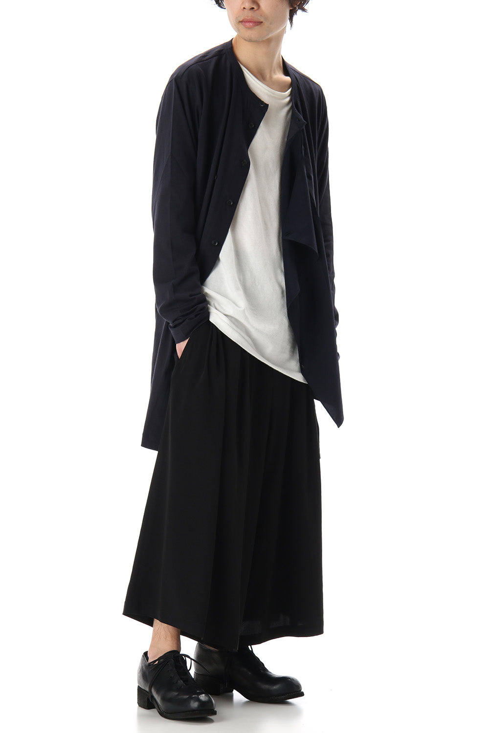 TA/Tuxedo Wide Tuck Elastic Half pants