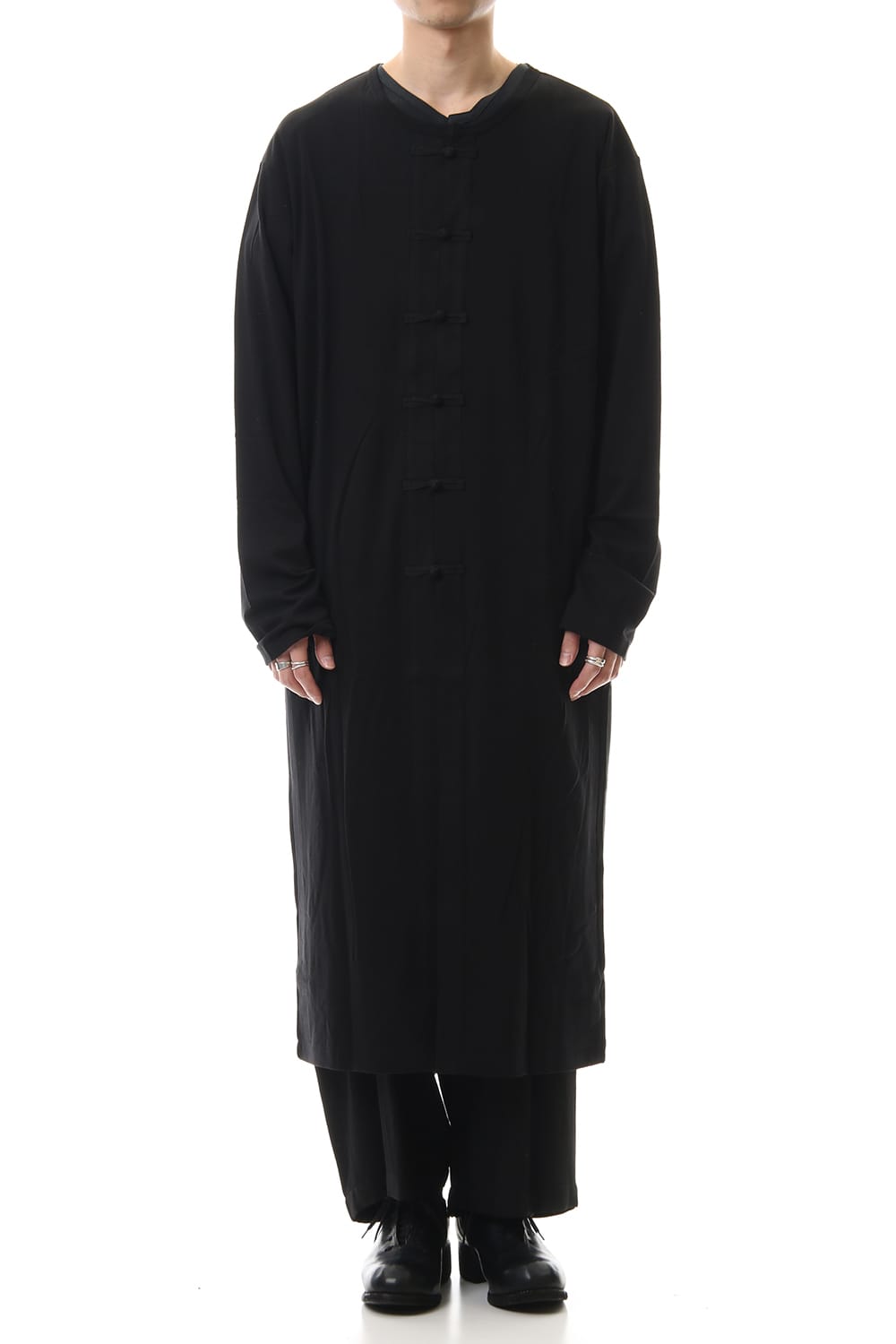 Diorama smooth China button Cardigan