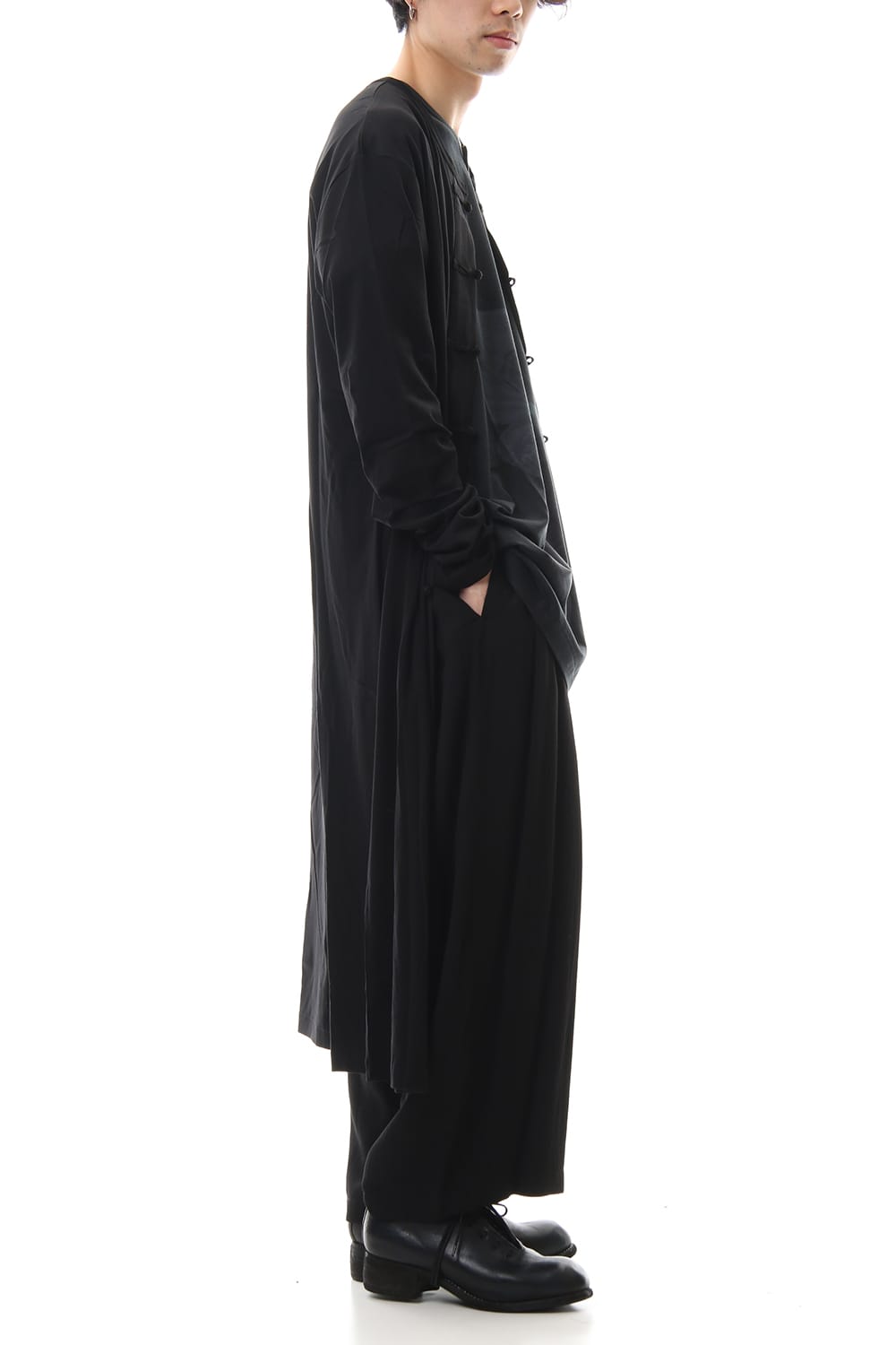 Diorama smooth China button Cardigan