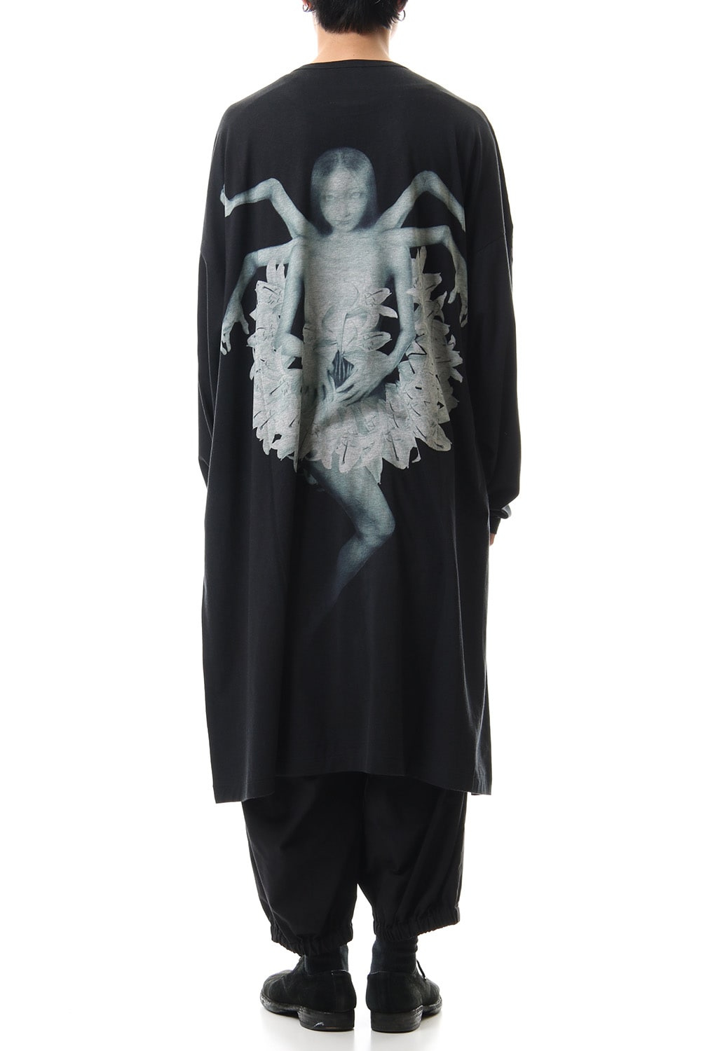 UCHIDA Print Big Long sleeve Round neck T-shirt