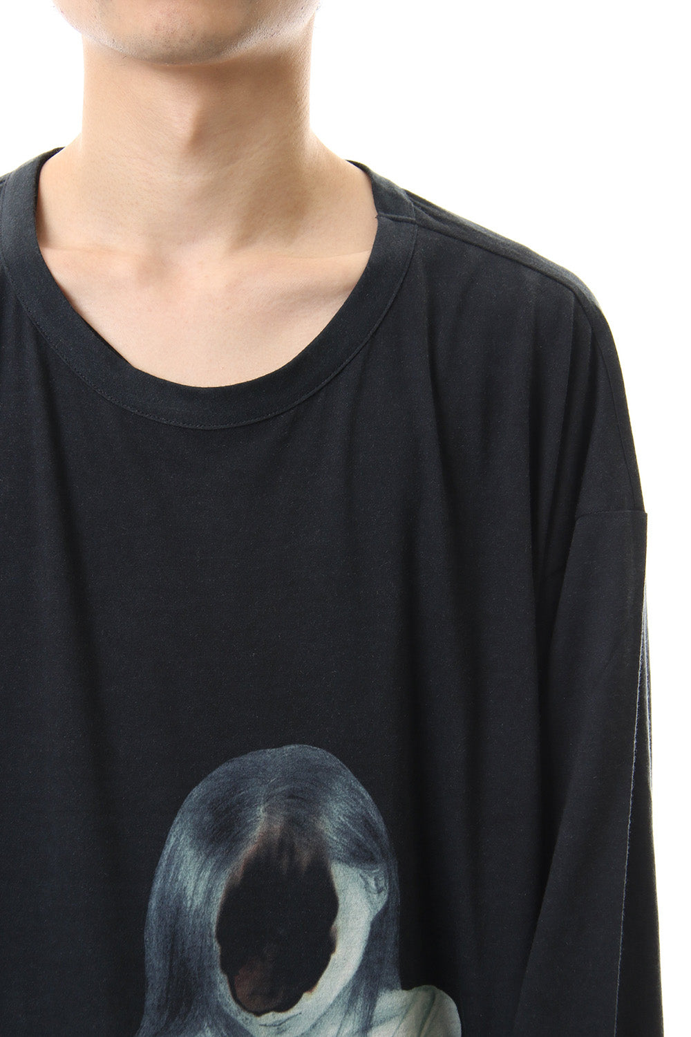 UCHIDA Print Long sleeve Round neck T-shirt