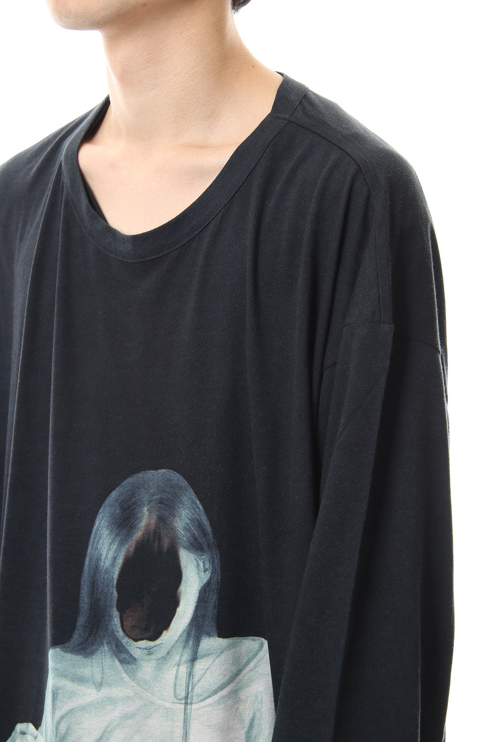 UCHIDA Print Long sleeve Round neck T-shirt