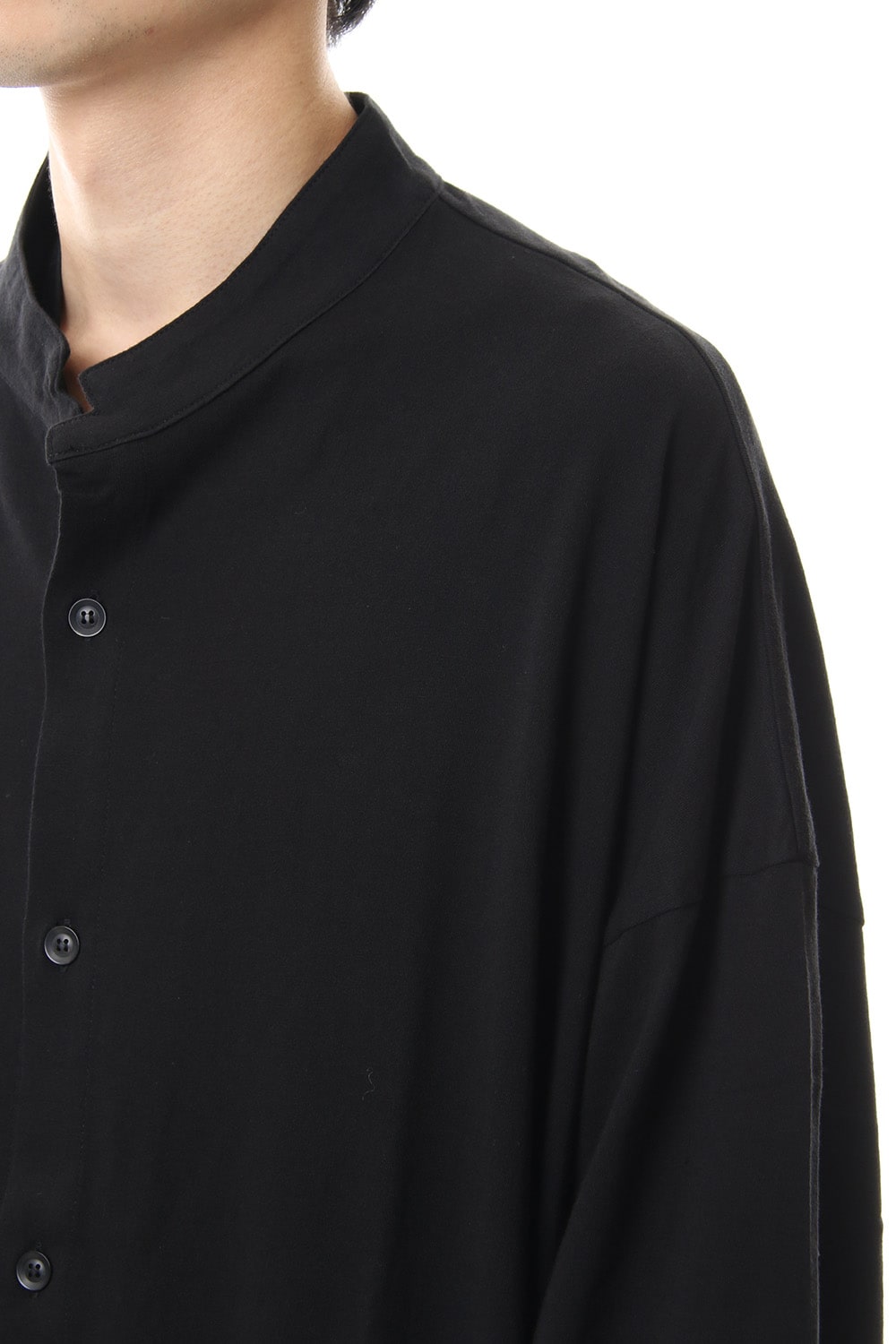 MY SON Print Stand collar Long shirt