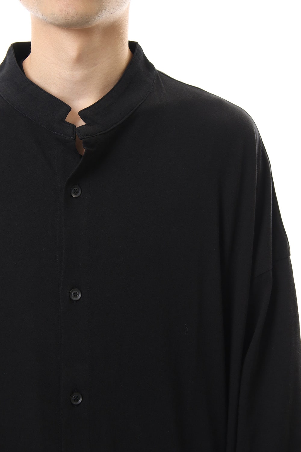 MY SON Print Stand collar Long shirt