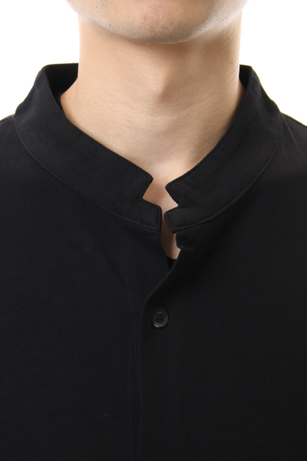 MY SON Print Stand collar Long shirt