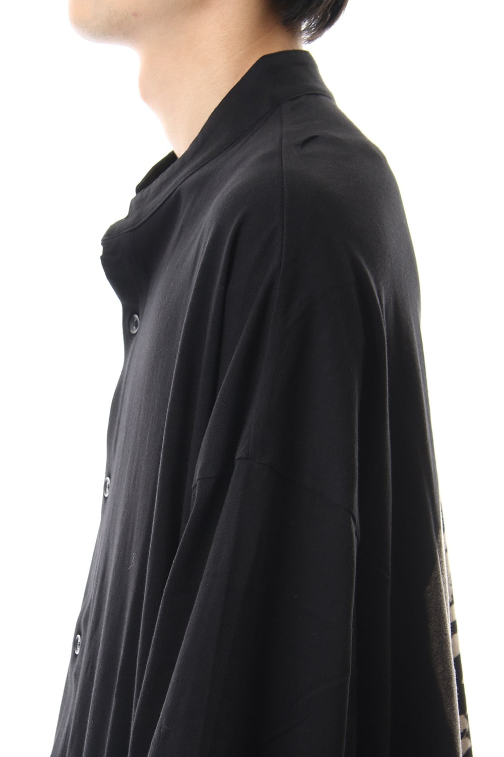 MY SON Print Stand collar Long shirt