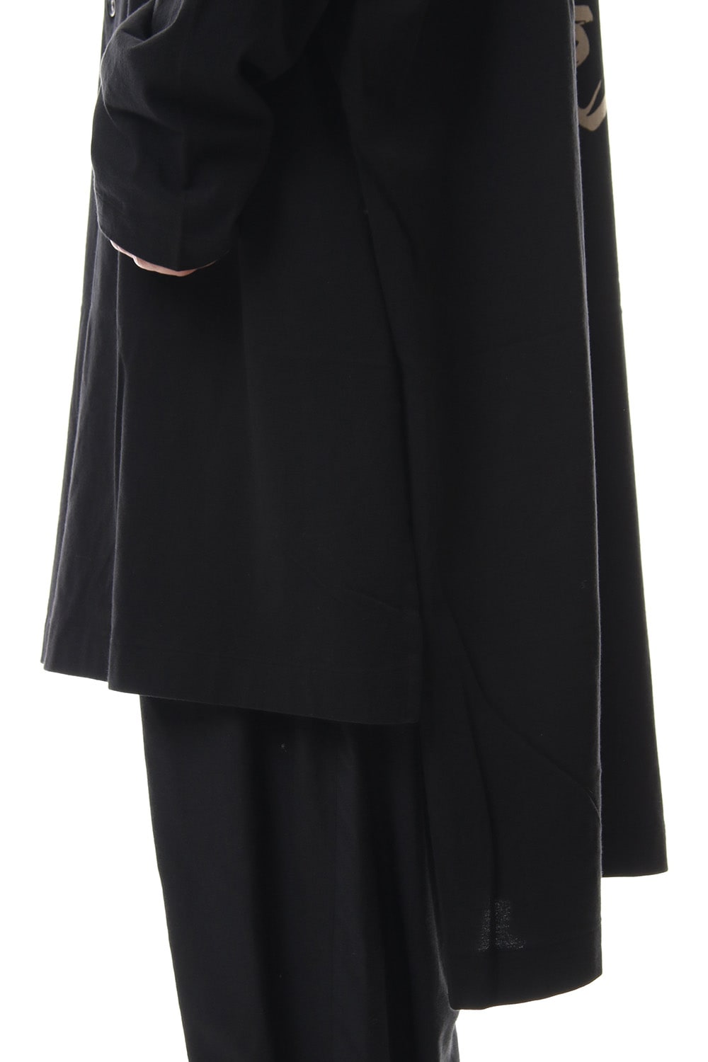 MY SON Print Stand collar Long shirt