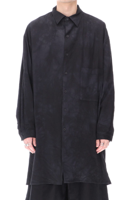 Unlevel Dyeing Classic Big Shirt