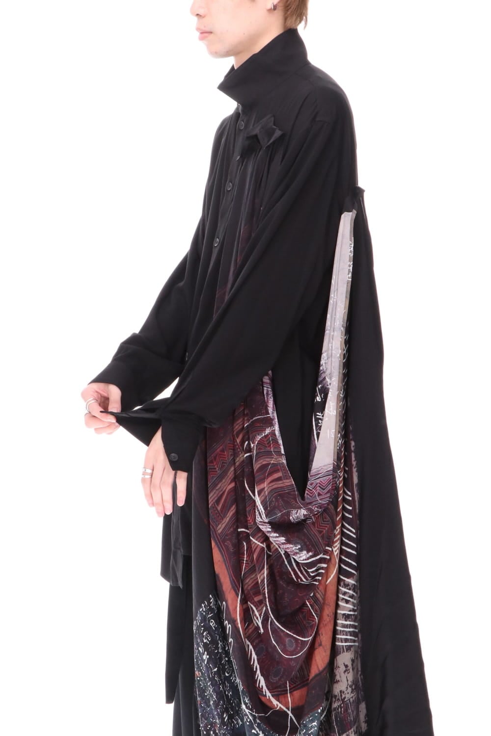 K-Stand Drape Blouse