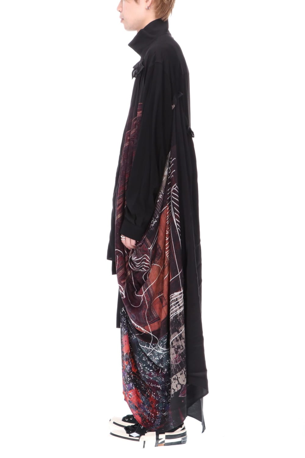 K-Stand Drape Blouse