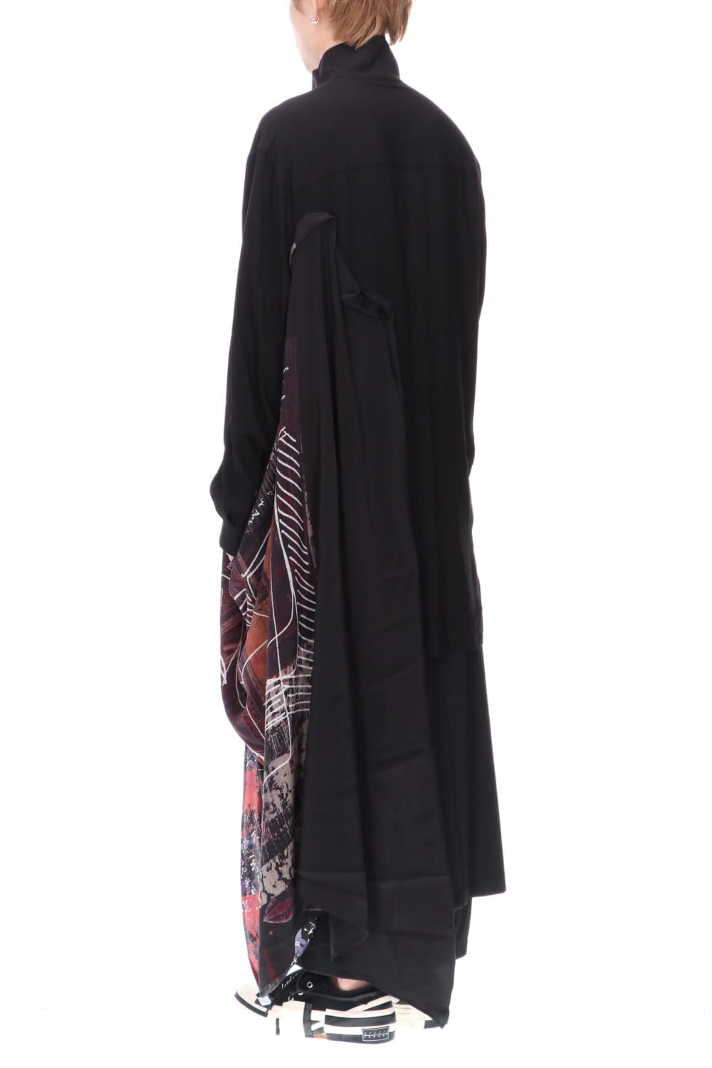 K-Stand Drape Blouse