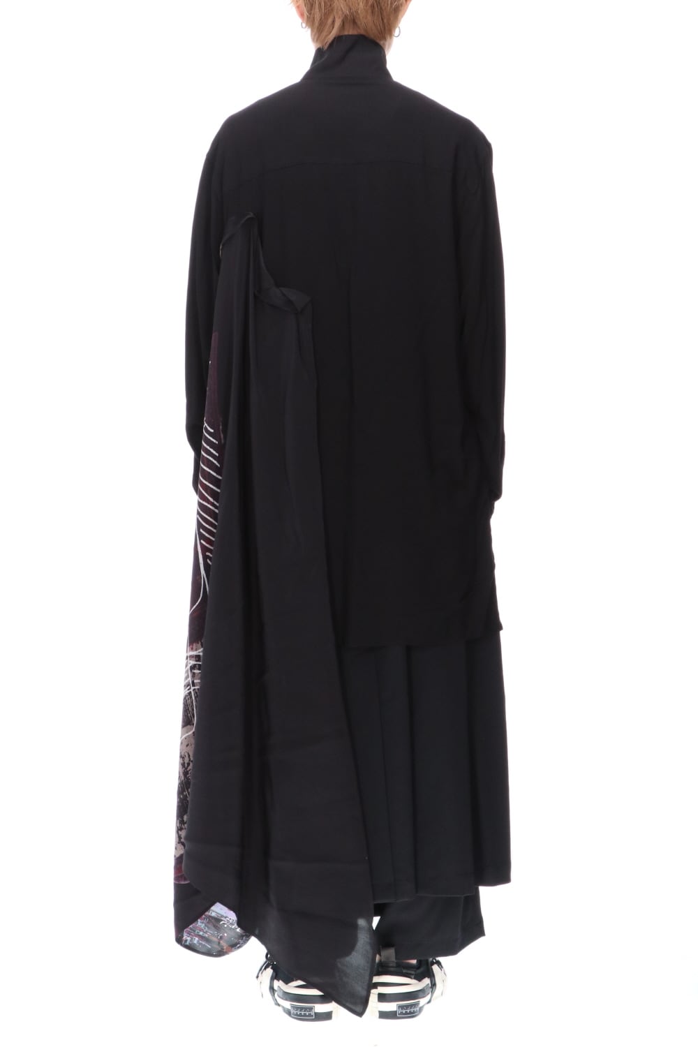 K-Stand Drape Blouse