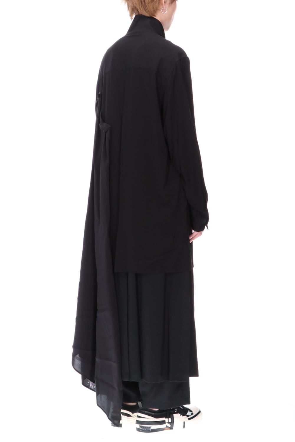 K-Stand Drape Blouse