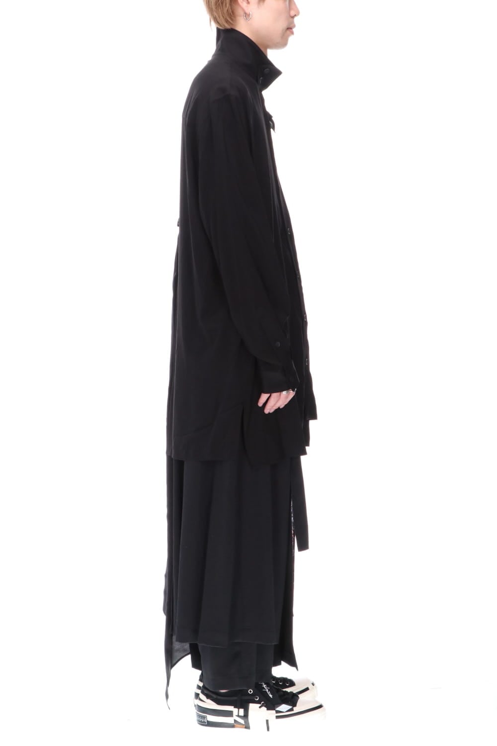 K-Stand Drape Blouse
