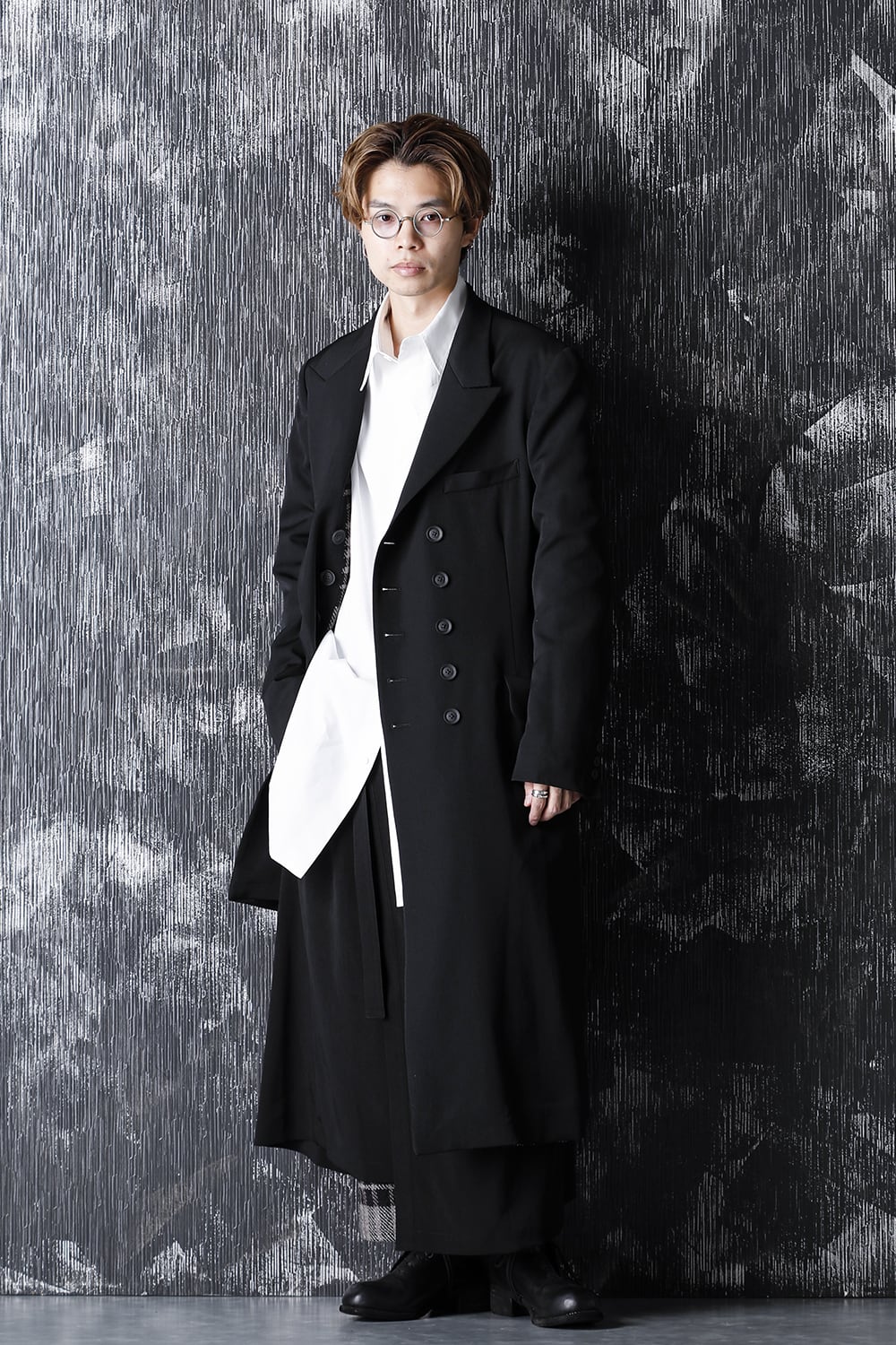 I - 10B リバーシブル ダブル ロング ジャケット