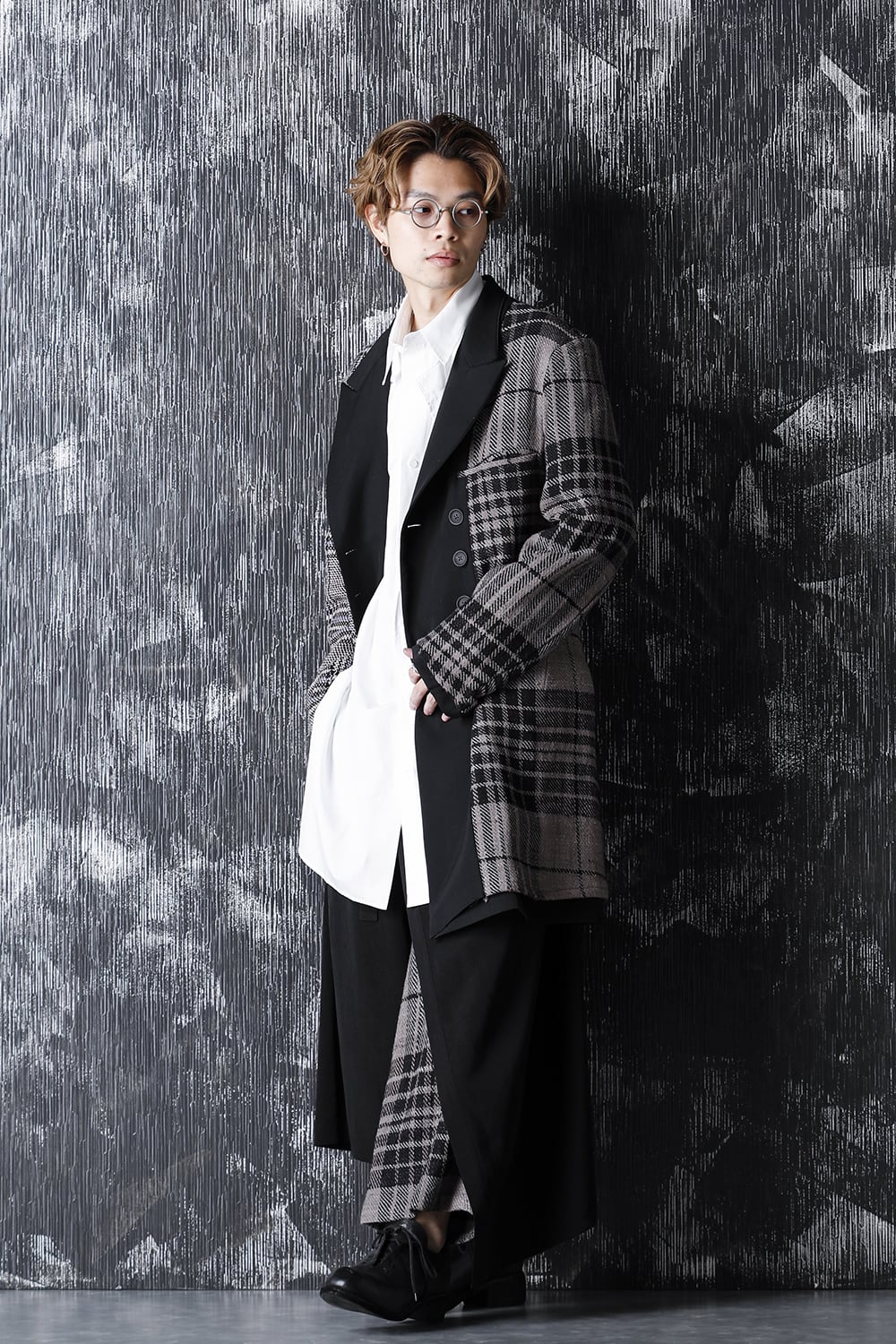 Double Wrap Plaid Pants