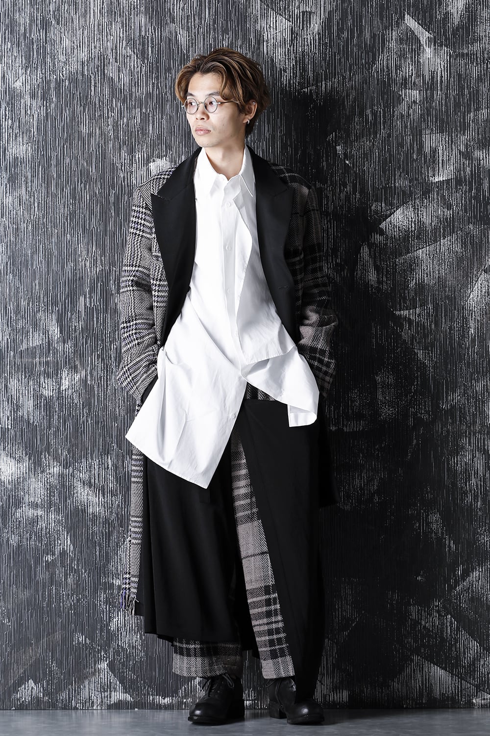 Double Wrap Plaid Pants