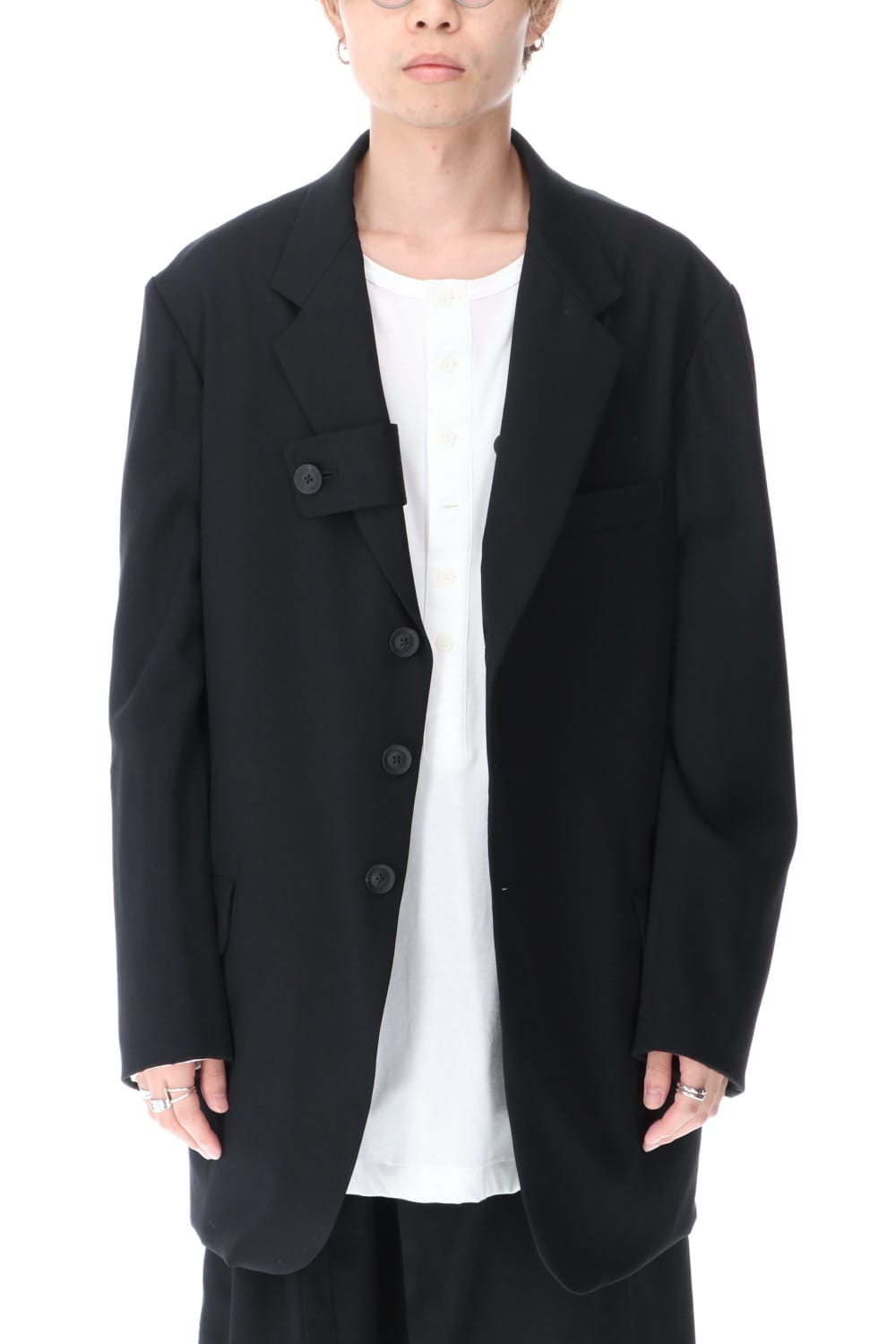 Wrinkled Gabardine Reversible Jacket