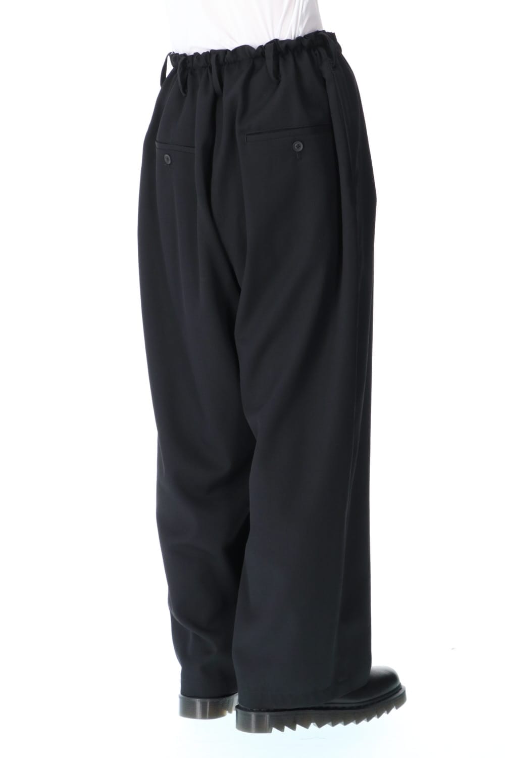 Wrinkled Gabardine Classic Drawstring Pants