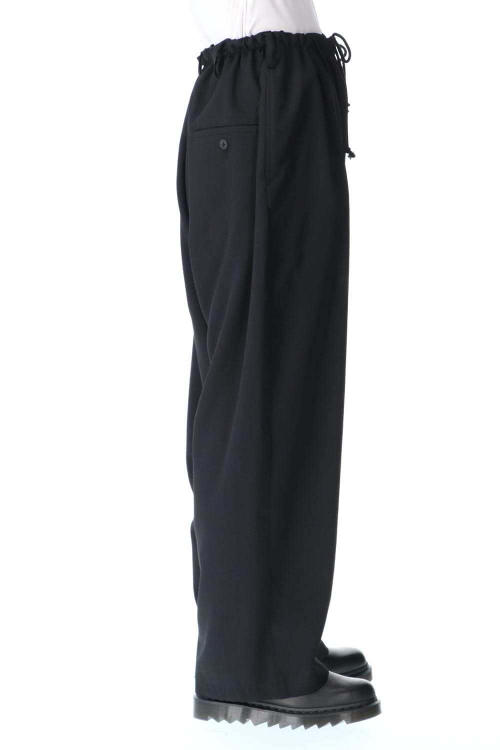 Wrinkled Gabardine Classic Drawstring Pants