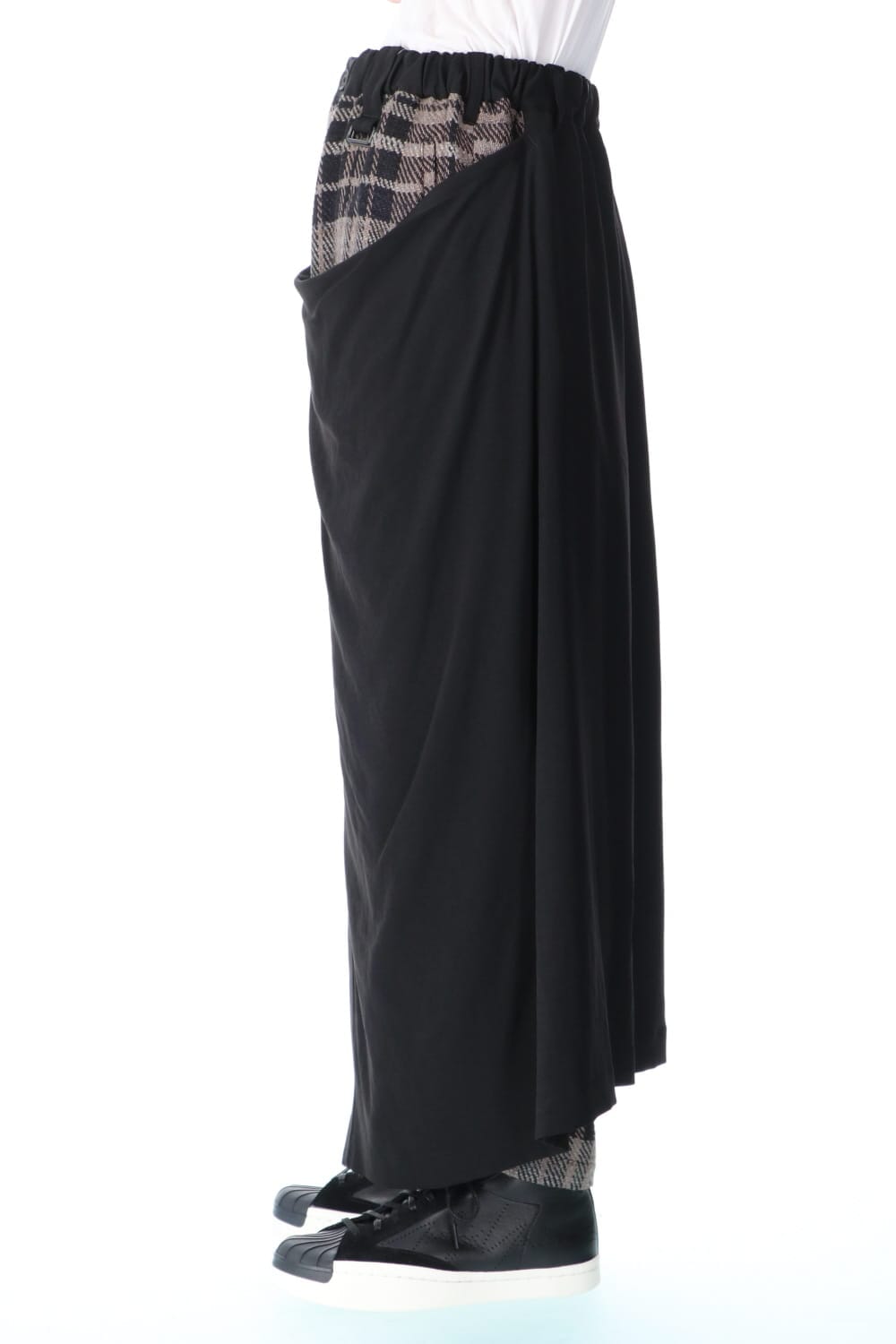 Double Wrap Plaid Pants