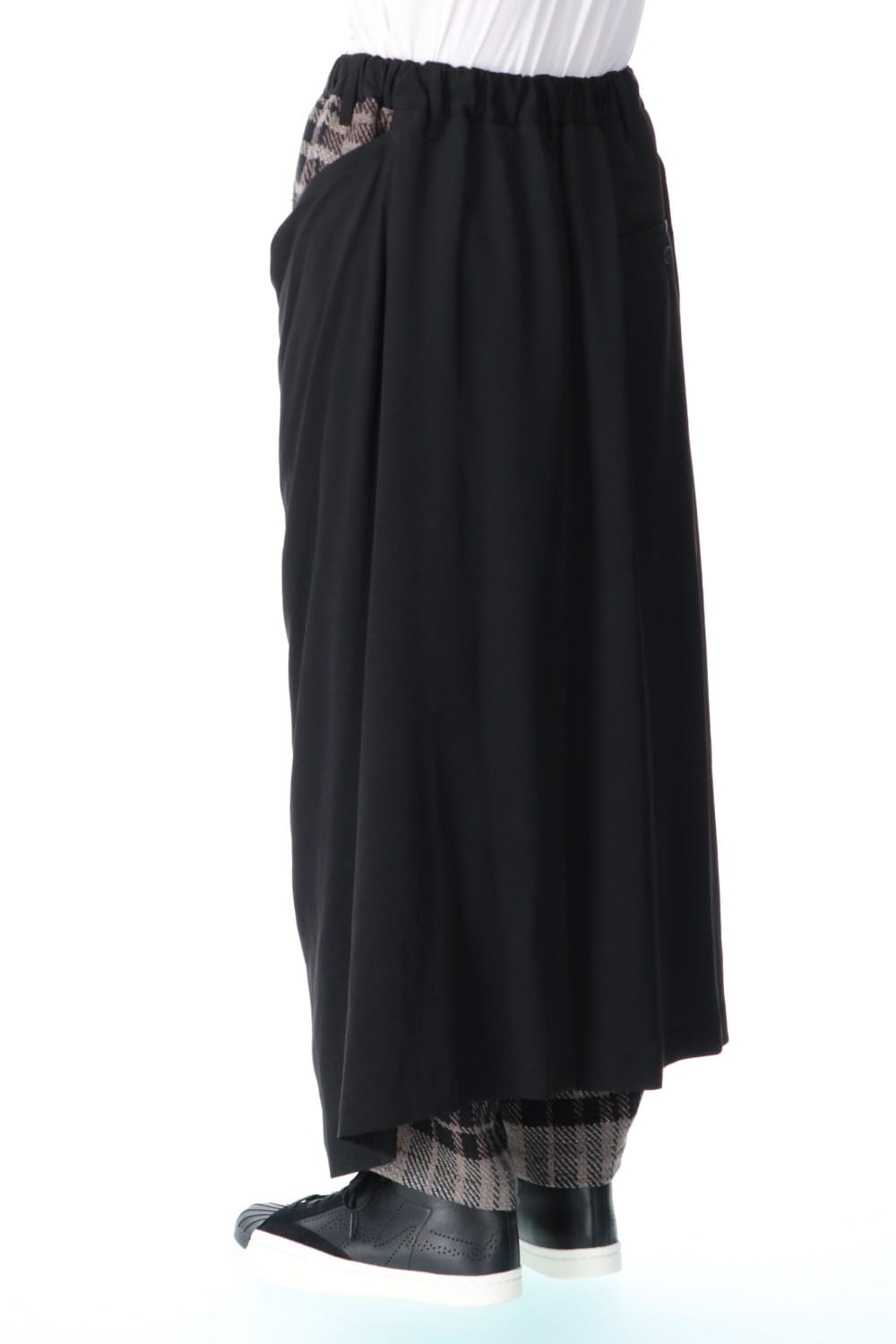 Double Wrap Plaid Pants