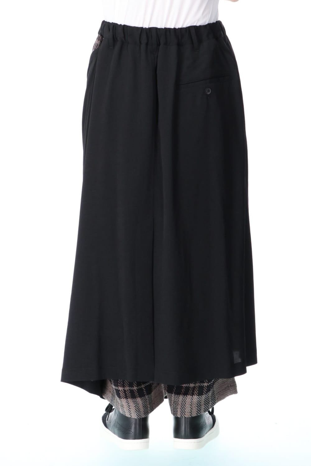 Double Wrap Plaid Pants