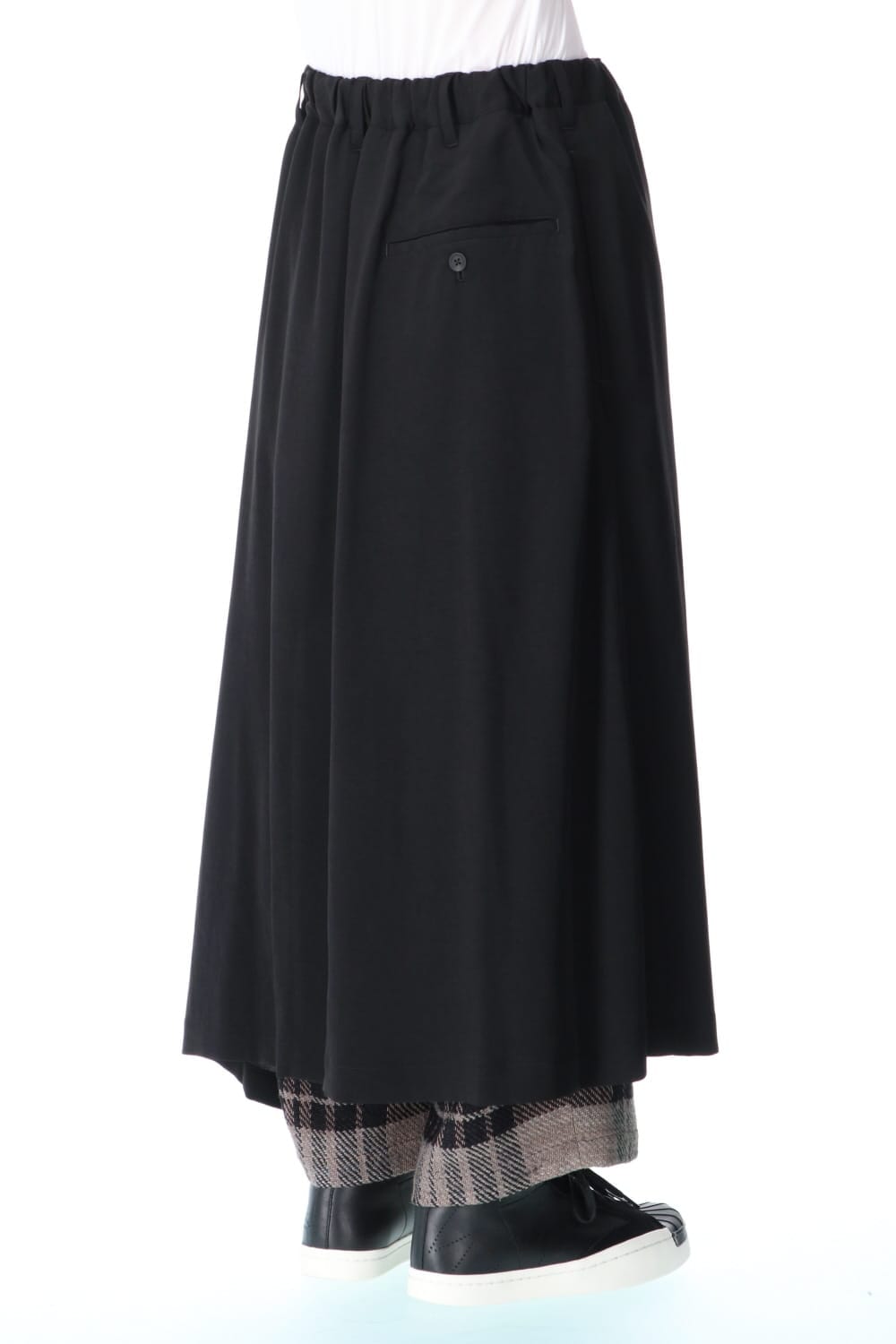 Double Wrap Plaid Pants