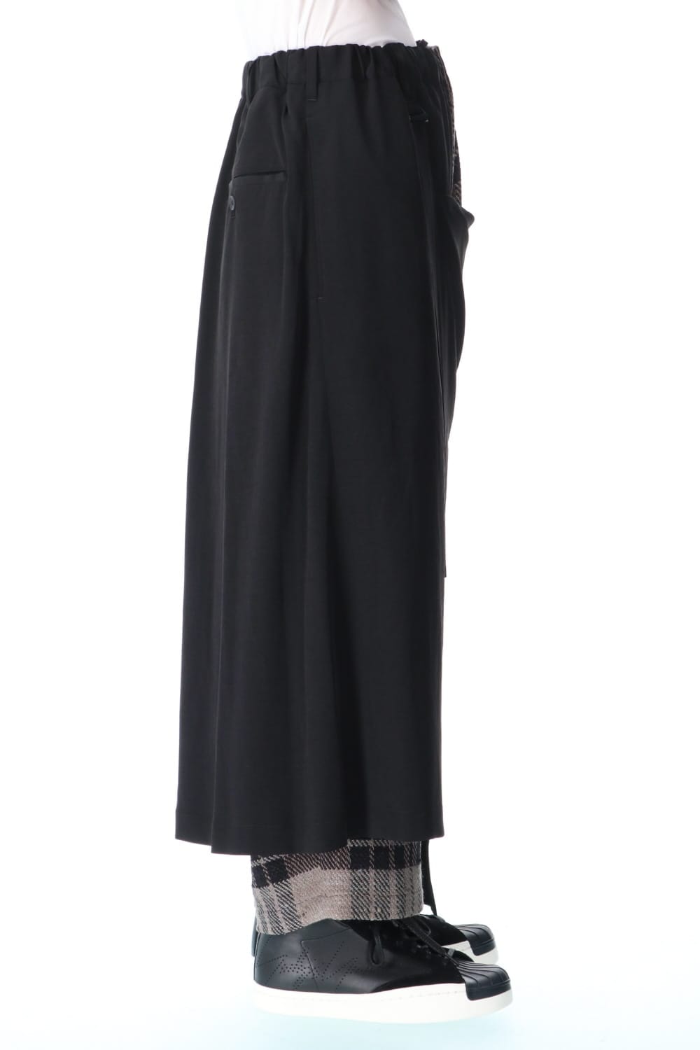 Double Wrap Plaid Pants