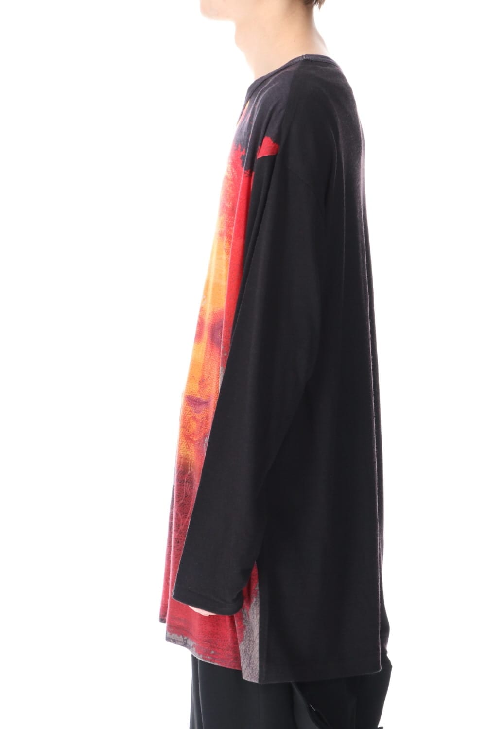 ラウンド ネック 内田すずめ プリント T-シャツ