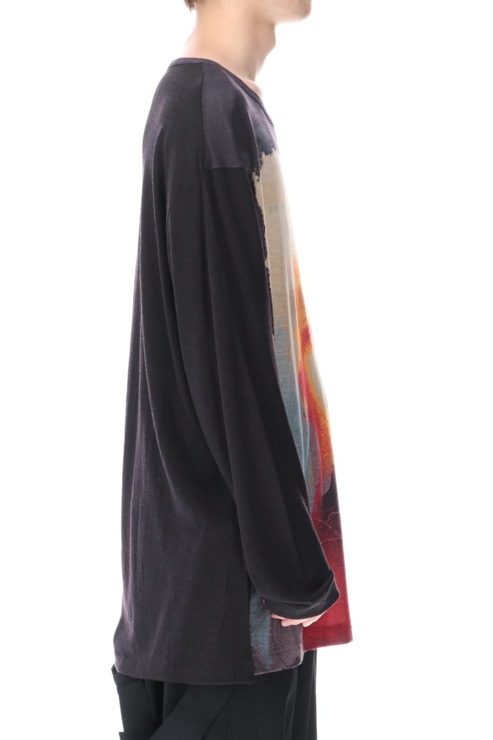 ラウンド ネック 内田すずめ プリント T-シャツ