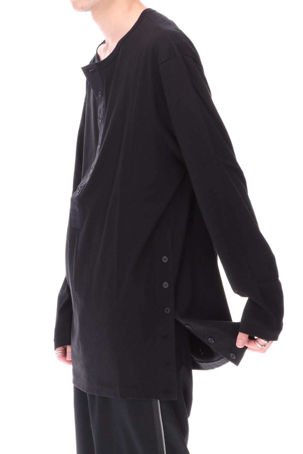 Kartima Jersey Henry Neckt T-shirt Black