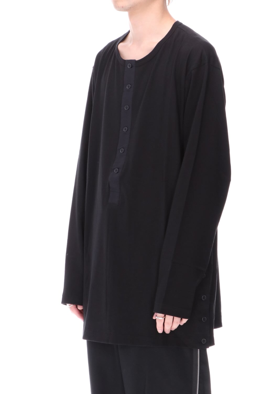 Kartima Jersey Henry Neckt T-shirt Black