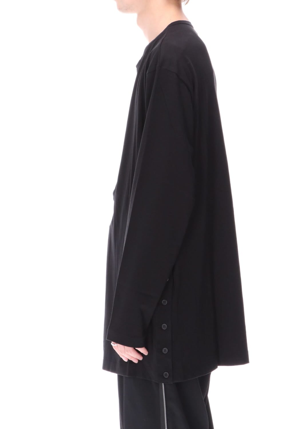 Kartima Jersey Henry Neckt T-shirt Black