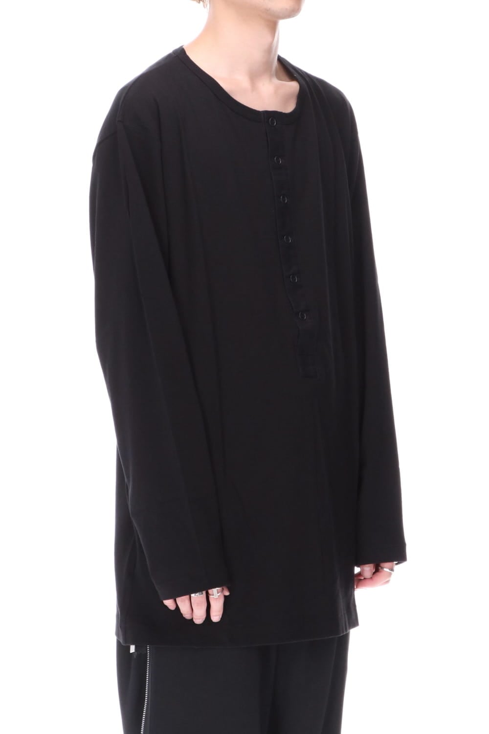 Kartima Jersey Henry Neckt T-shirt Black