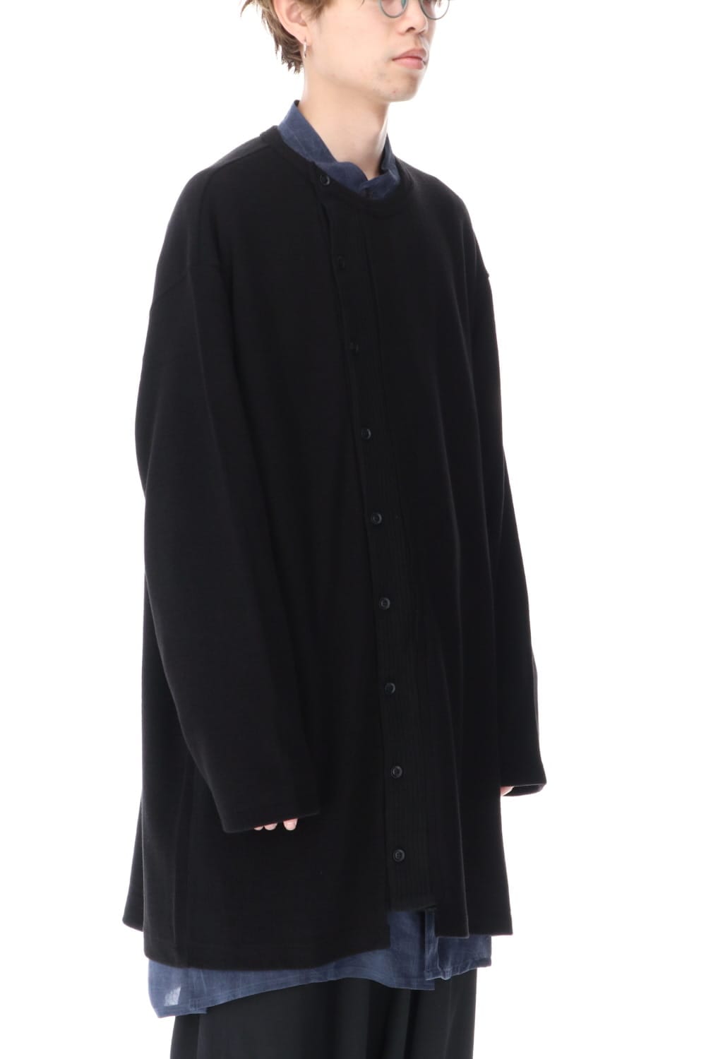 Rib Switching Cardigan