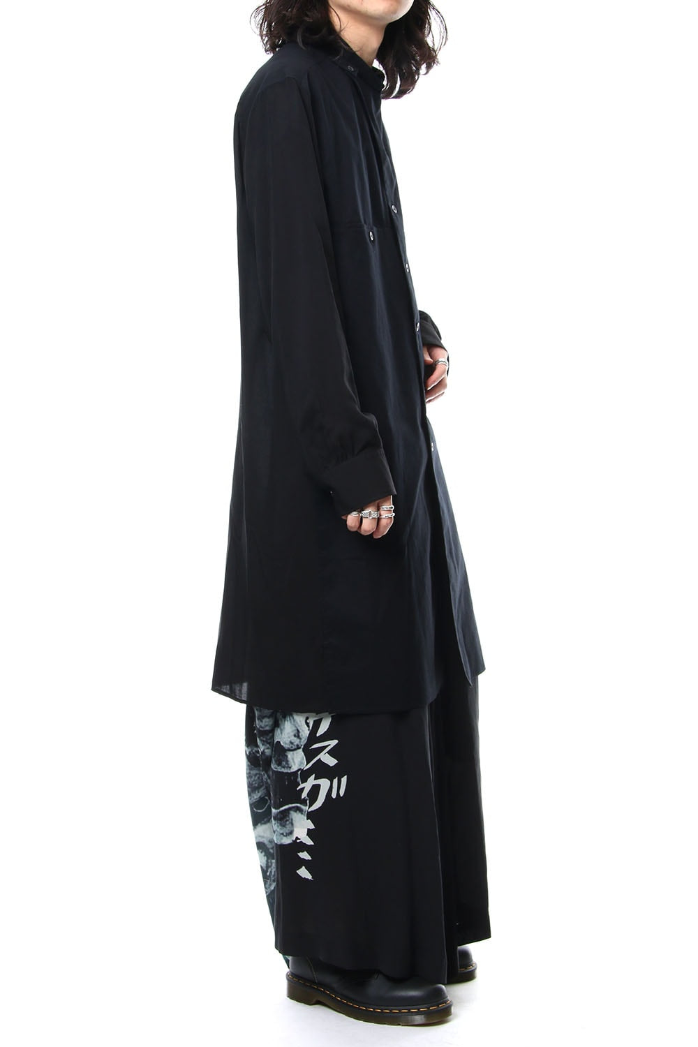 Discharge Printing Hannya Flare Pants