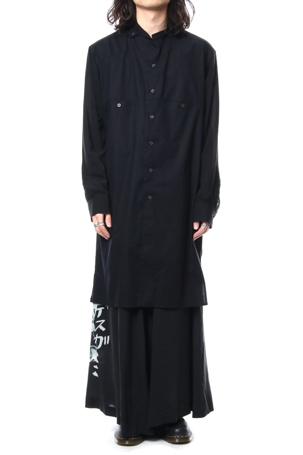 Discharge Printing Hannya Flare Pants