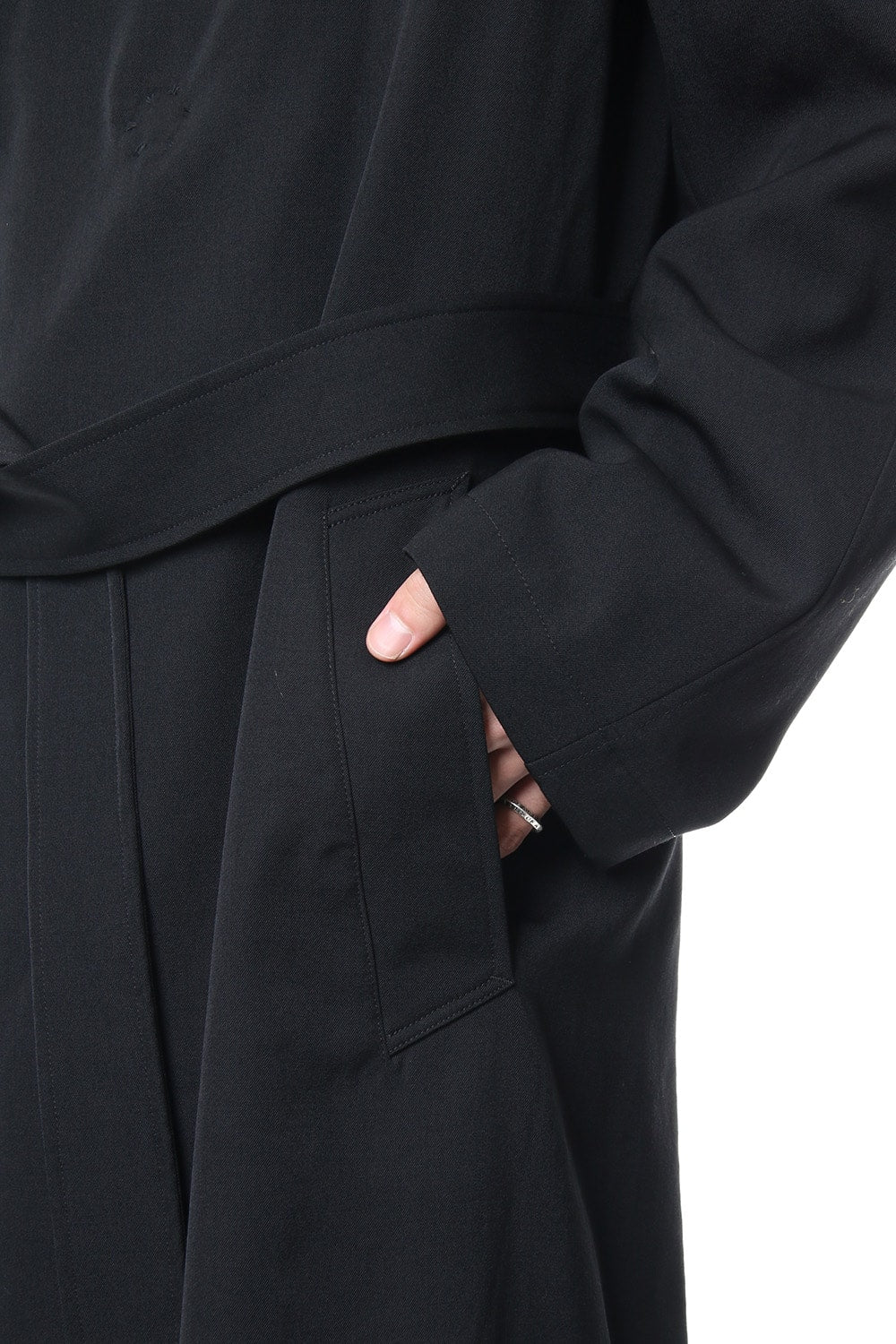 Re Gabardine Hooded Coat