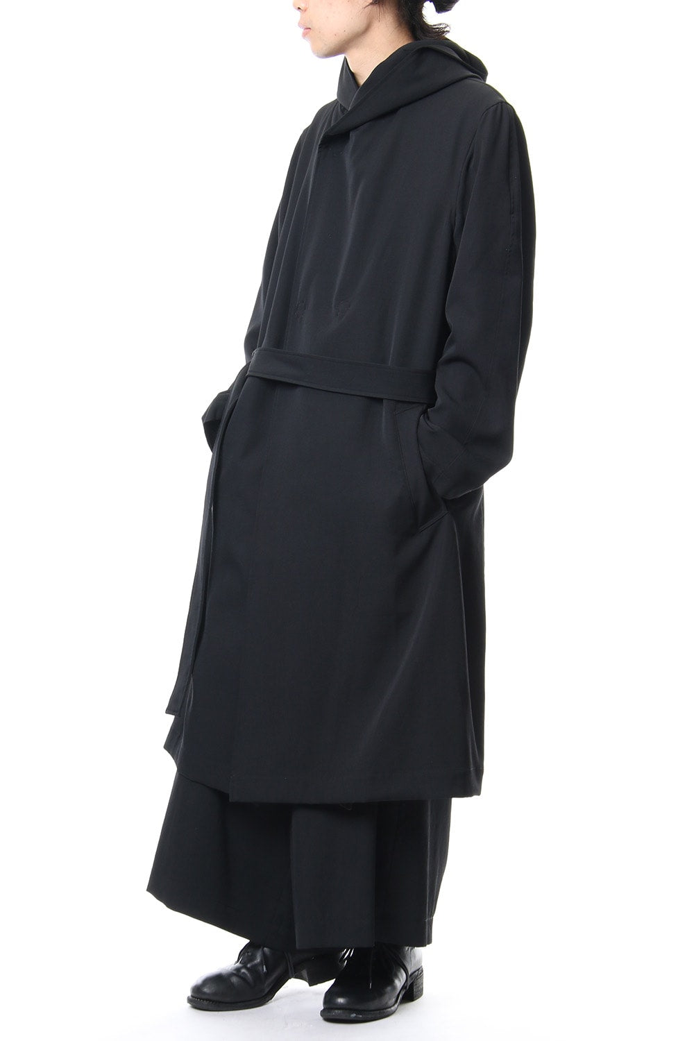 Re Gabardine Hooded Coat