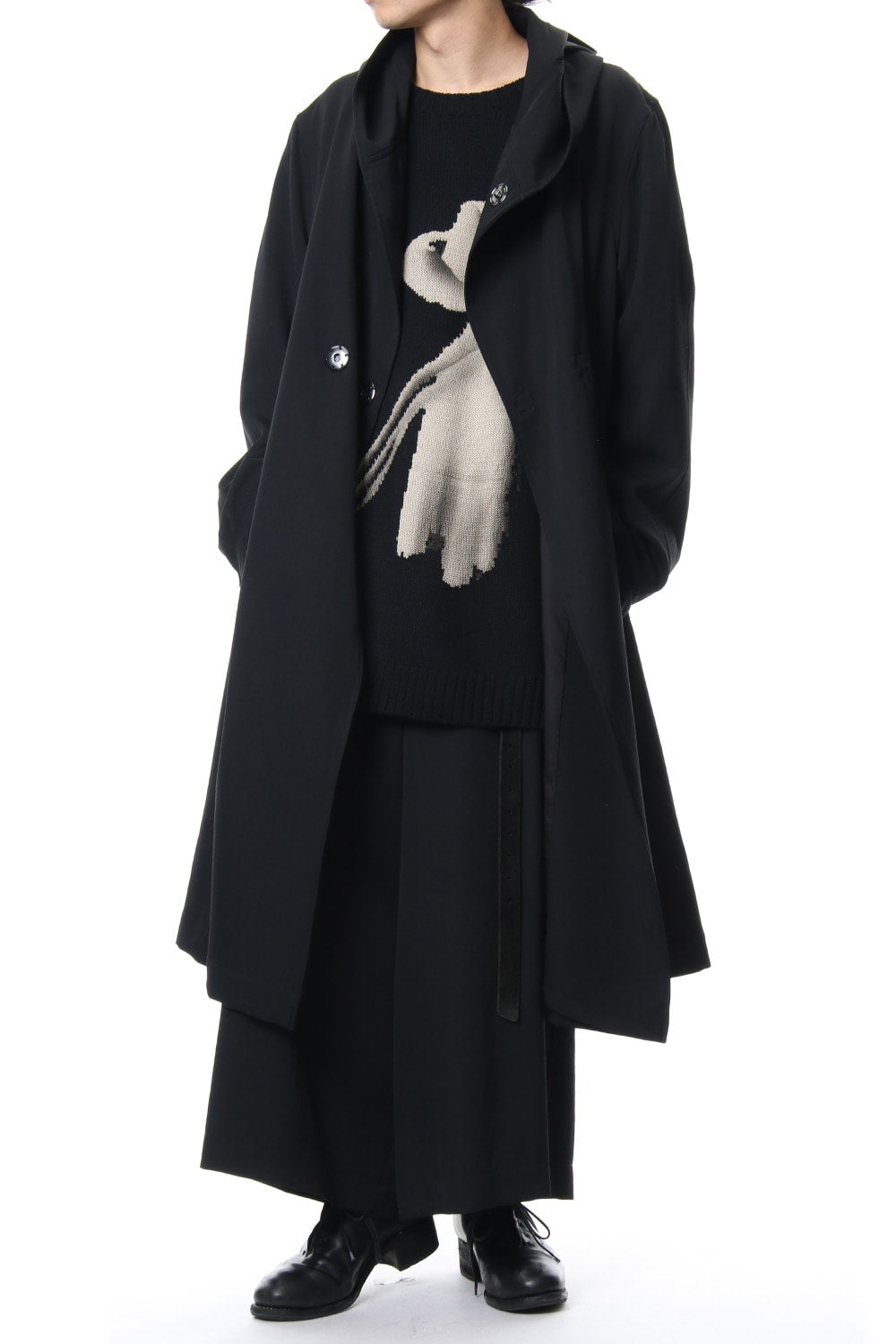 Re Gabardine Hooded Coat