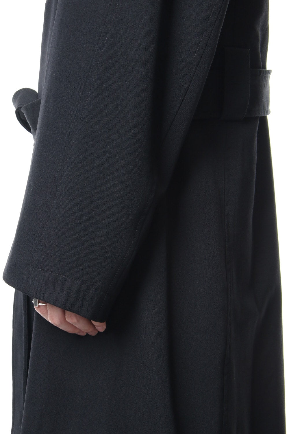 Re Gabardine Hooded Coat