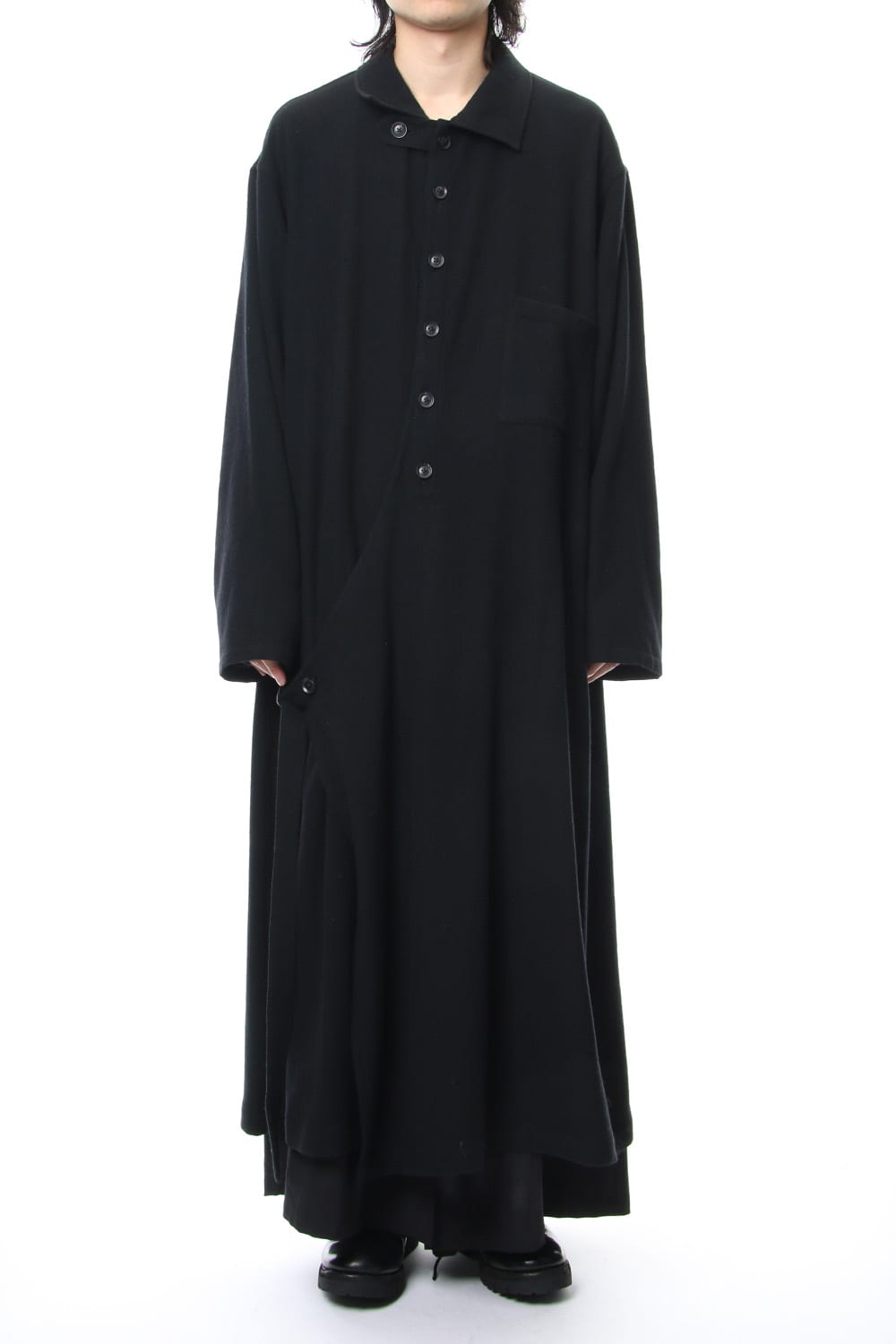 Mohair twill Wrap Dress