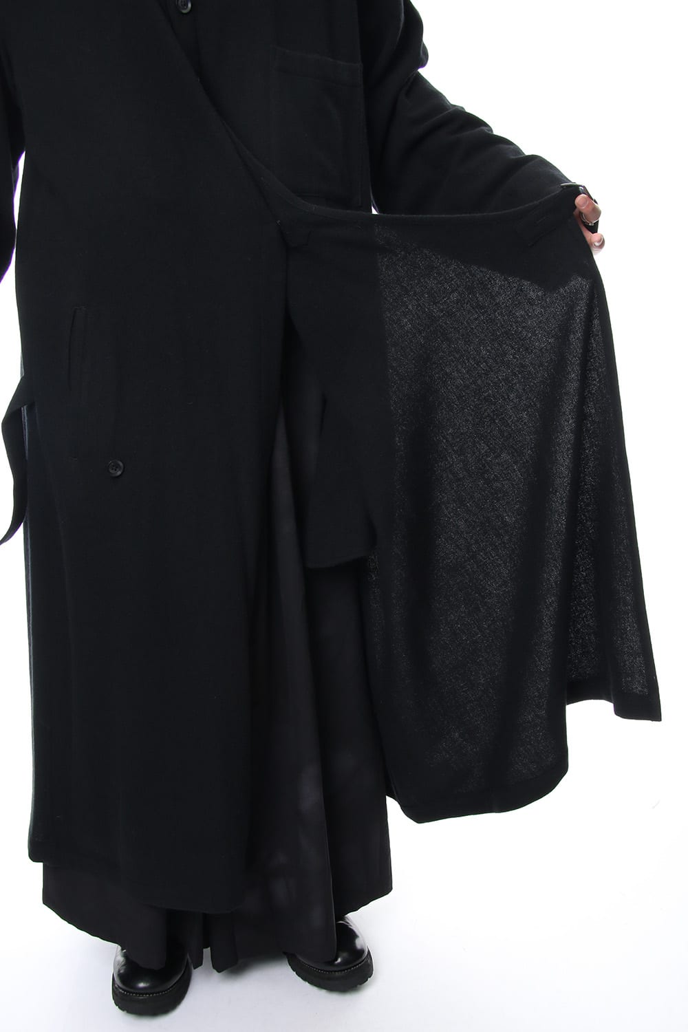 Mohair twill Wrap Dress